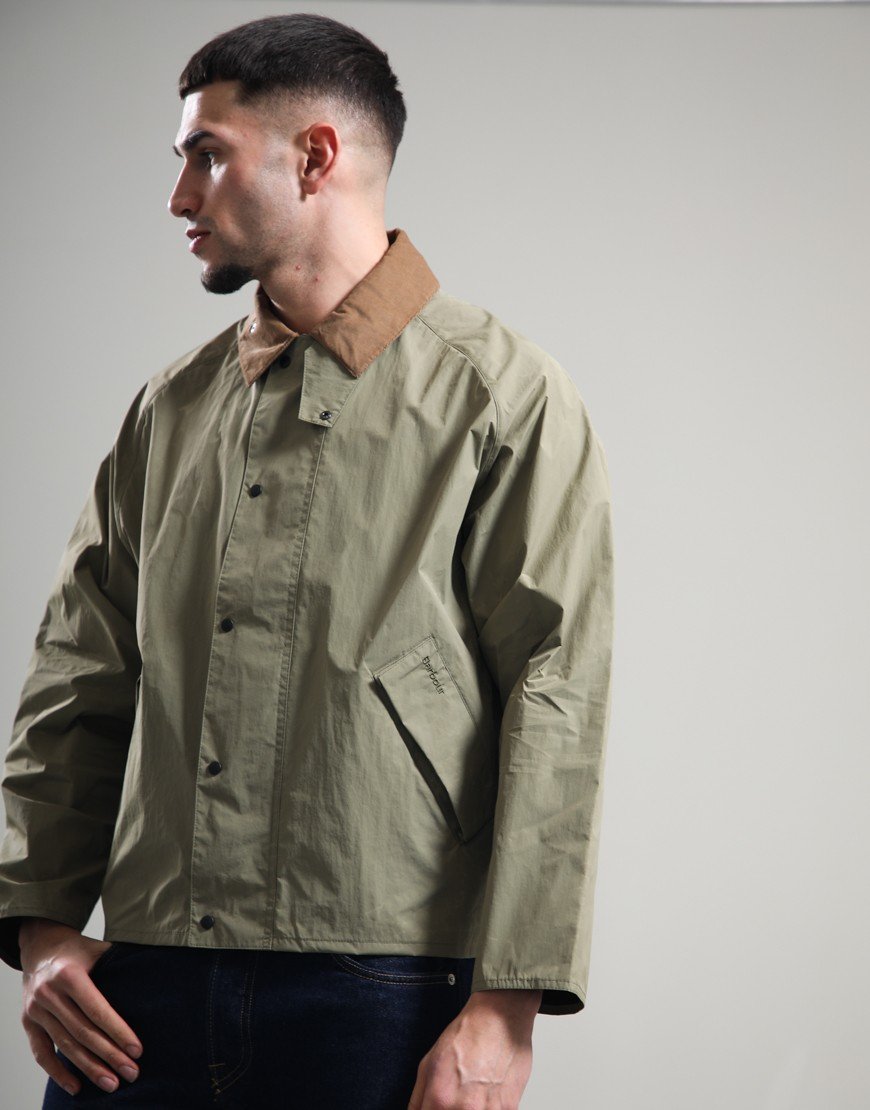 Barbour Ripstop Transport Showerproof Jacket Bleached Olive