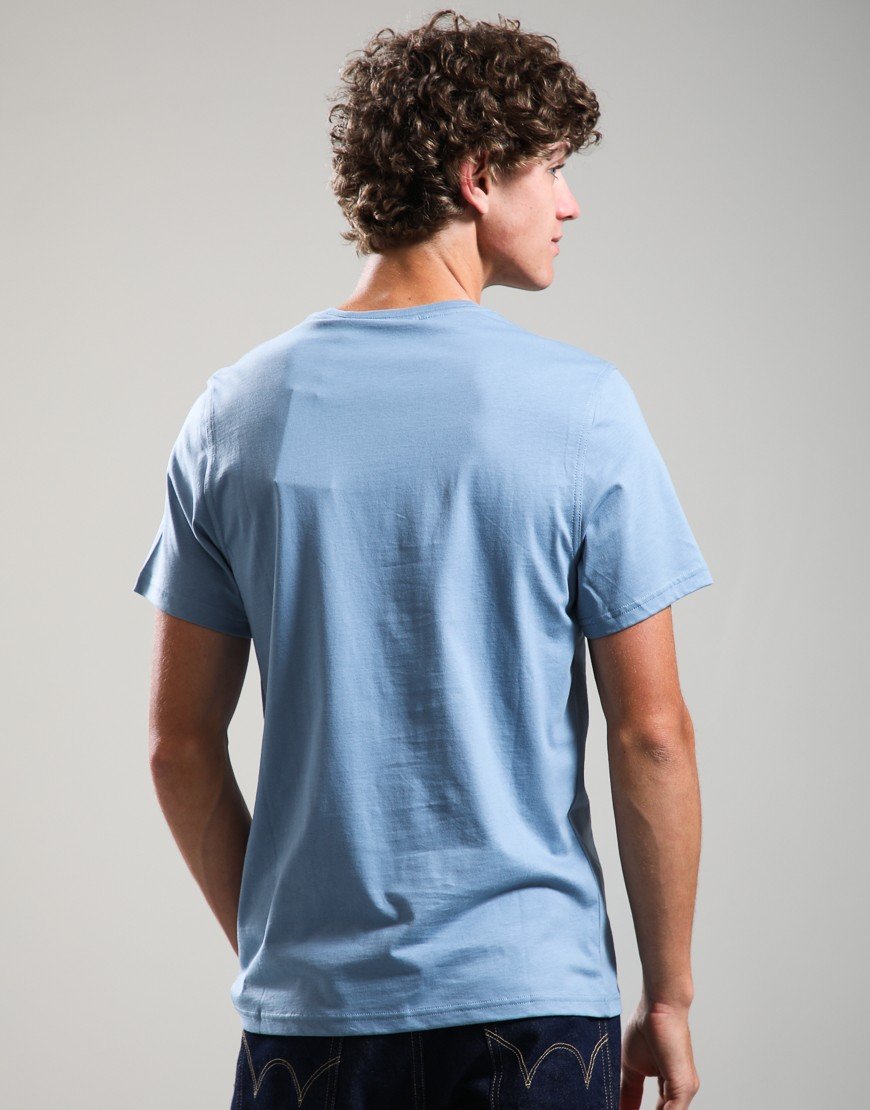 Barbour Script Graphic T-Shirt Tarn Blue