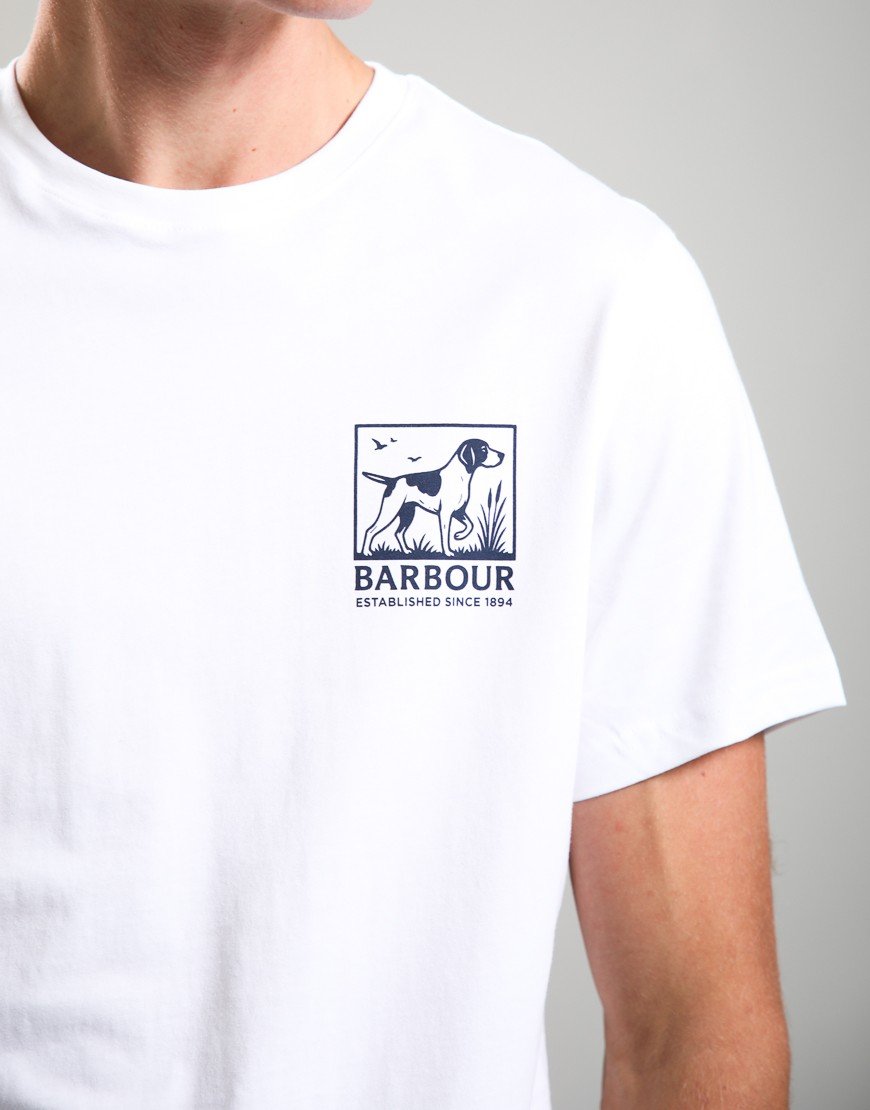Barbour Setter Graphic Tailored T-Shirt White