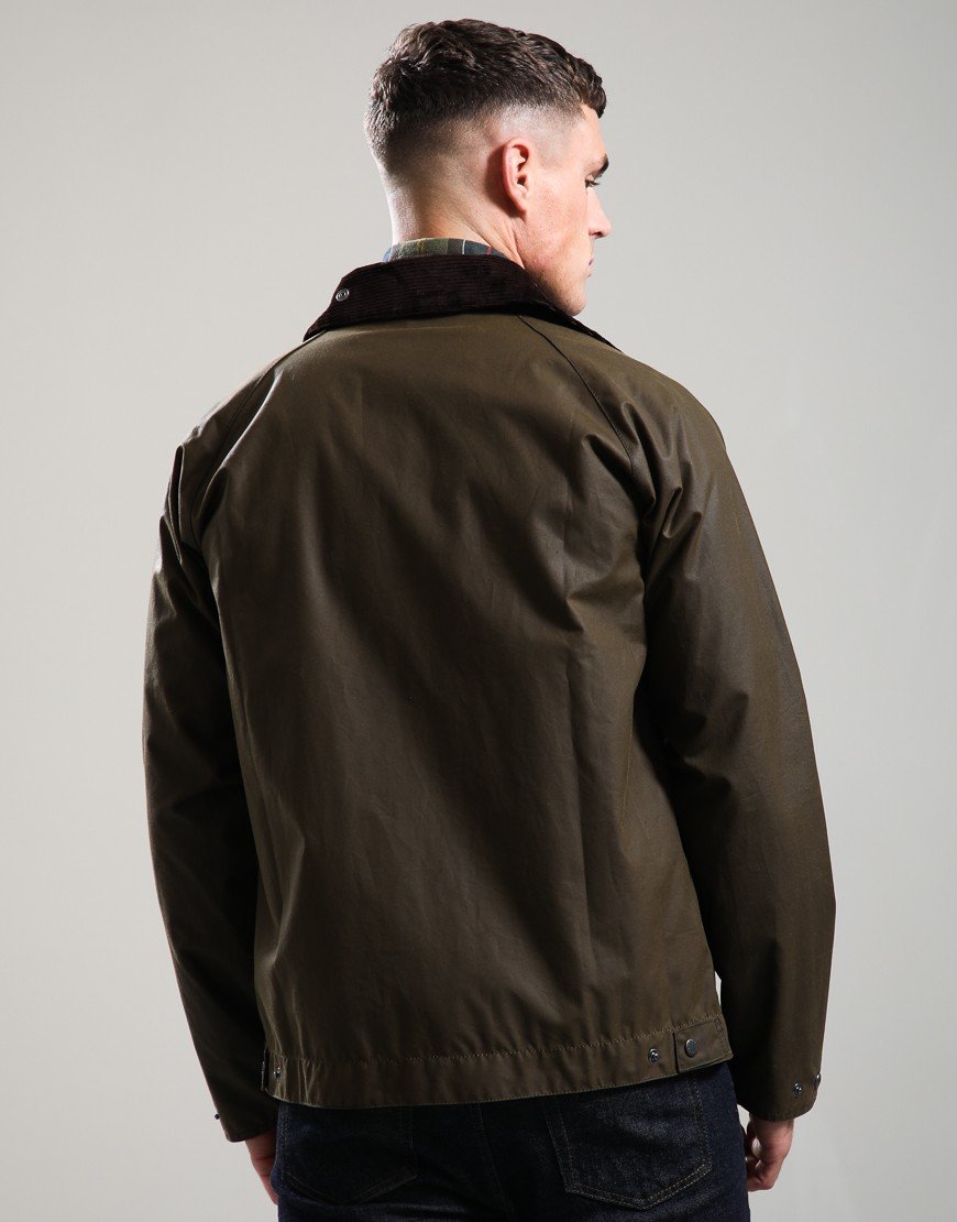 Barbour Short Bedale Wax Jacket Brown