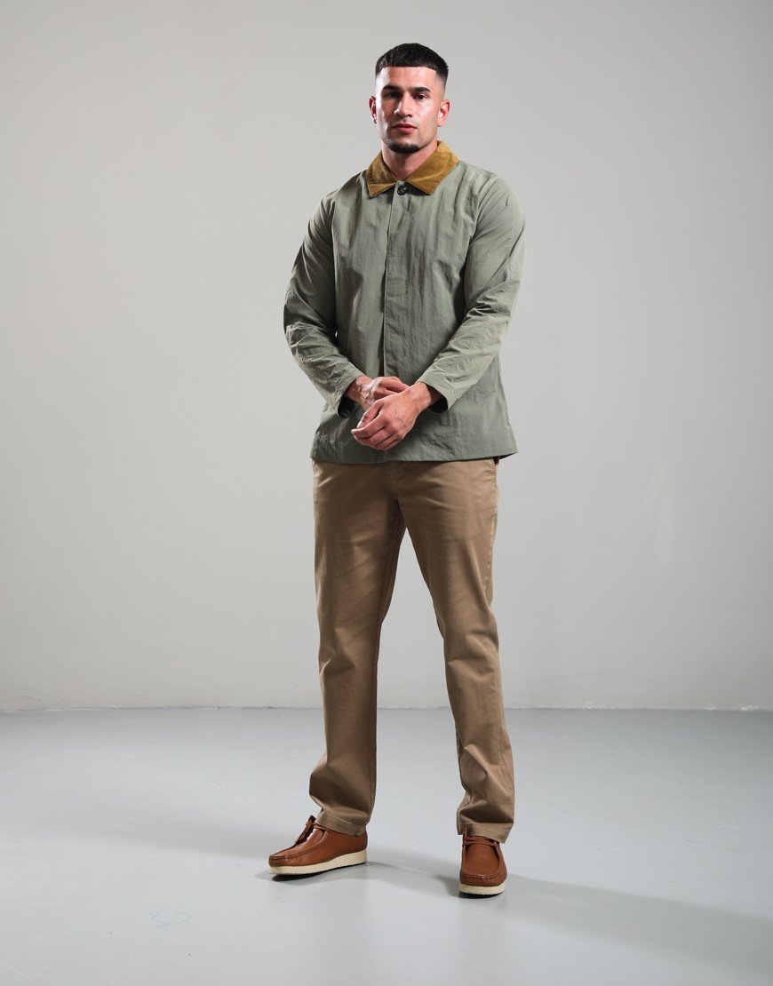 Barbour Short Rokig Showerproof Jacket Dusty Olive
