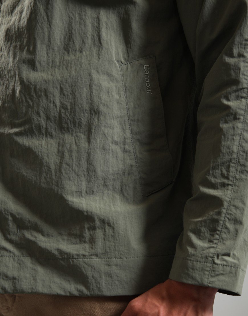 Barbour Short Rokig Showerproof Jacket Dusty Olive