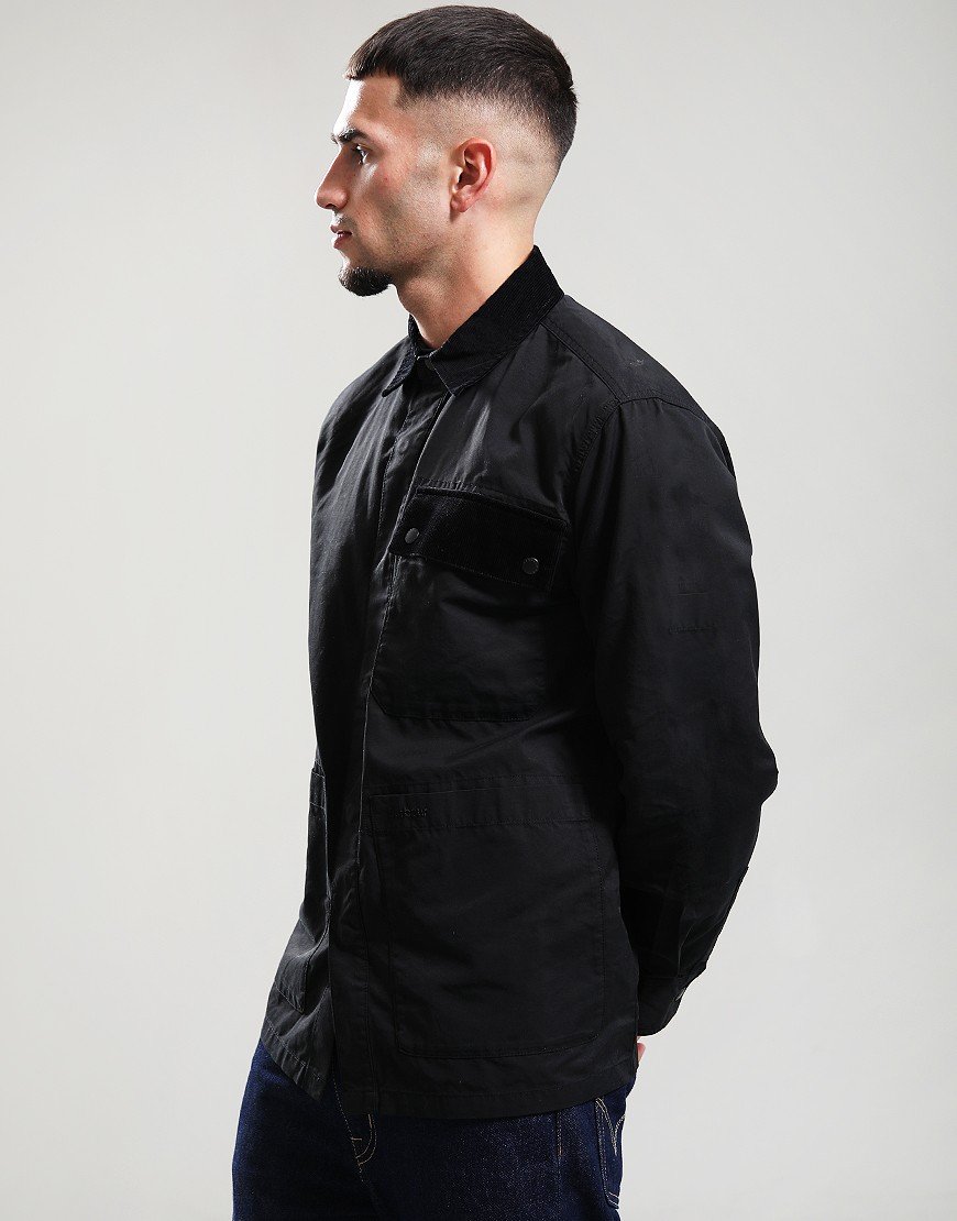 Barbour Silverbay Oversized Twill Overshirt Black