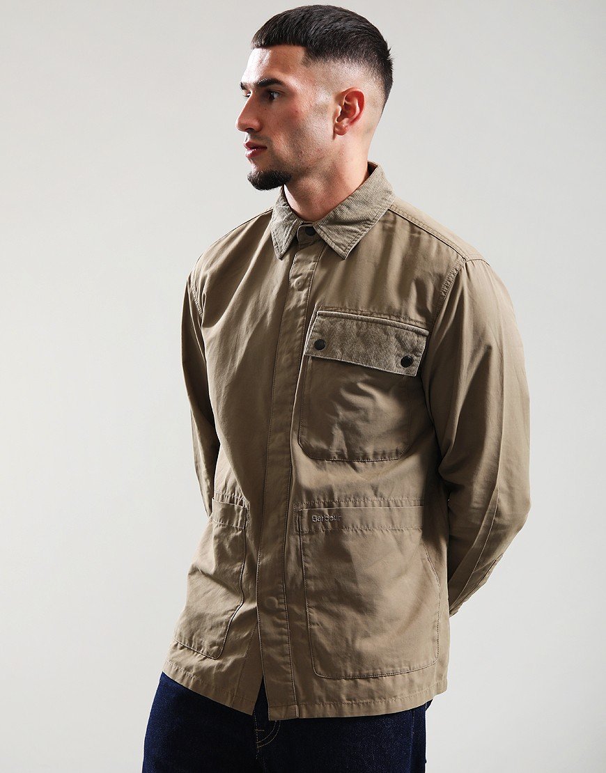 Barbour Silverbay Oversized Twill Overshirt British Khaki