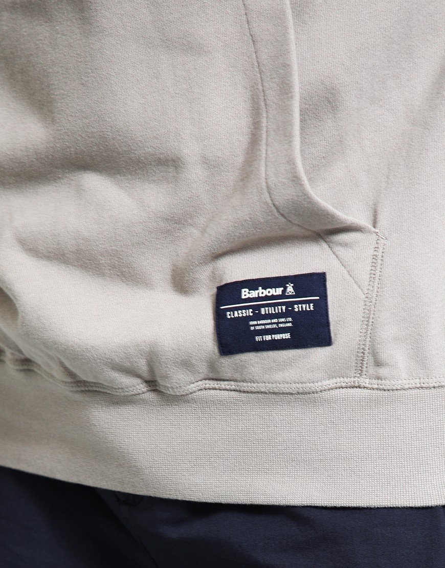 Barbour Skipton Half Zip Sweat Vintage Grey
