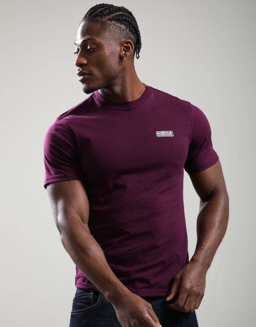 Barbour International Small Logo T-Shirt Potent Purple