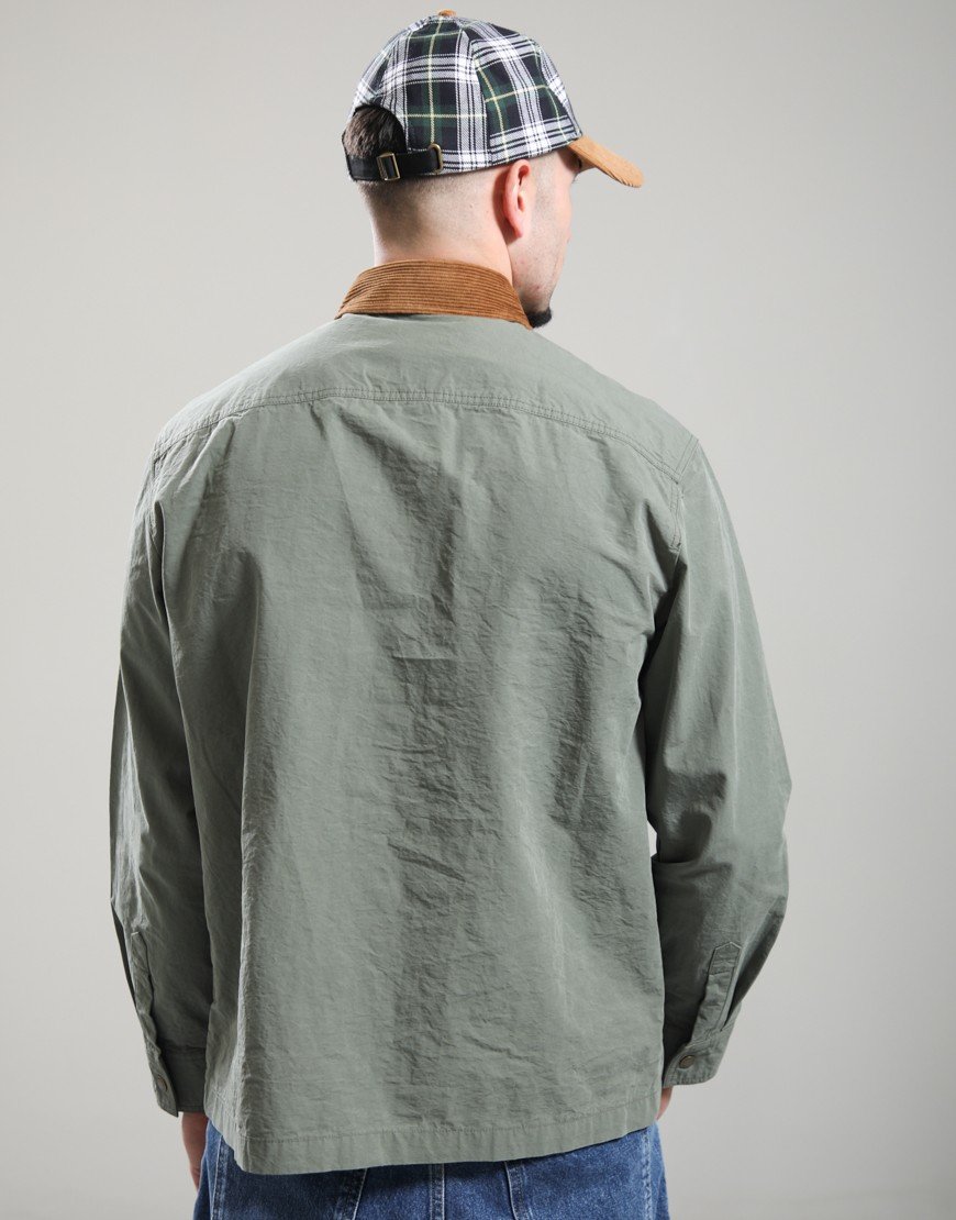 Barbour Spey Poplin Overshirt Archive Olive