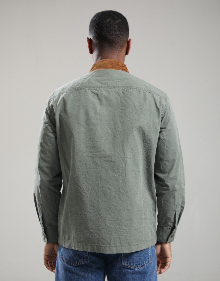 Barbour Spey Poplin Overshirt Archive Olive