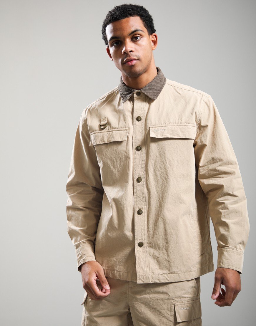 Barbour Spey Poplin Overshirt Tan
