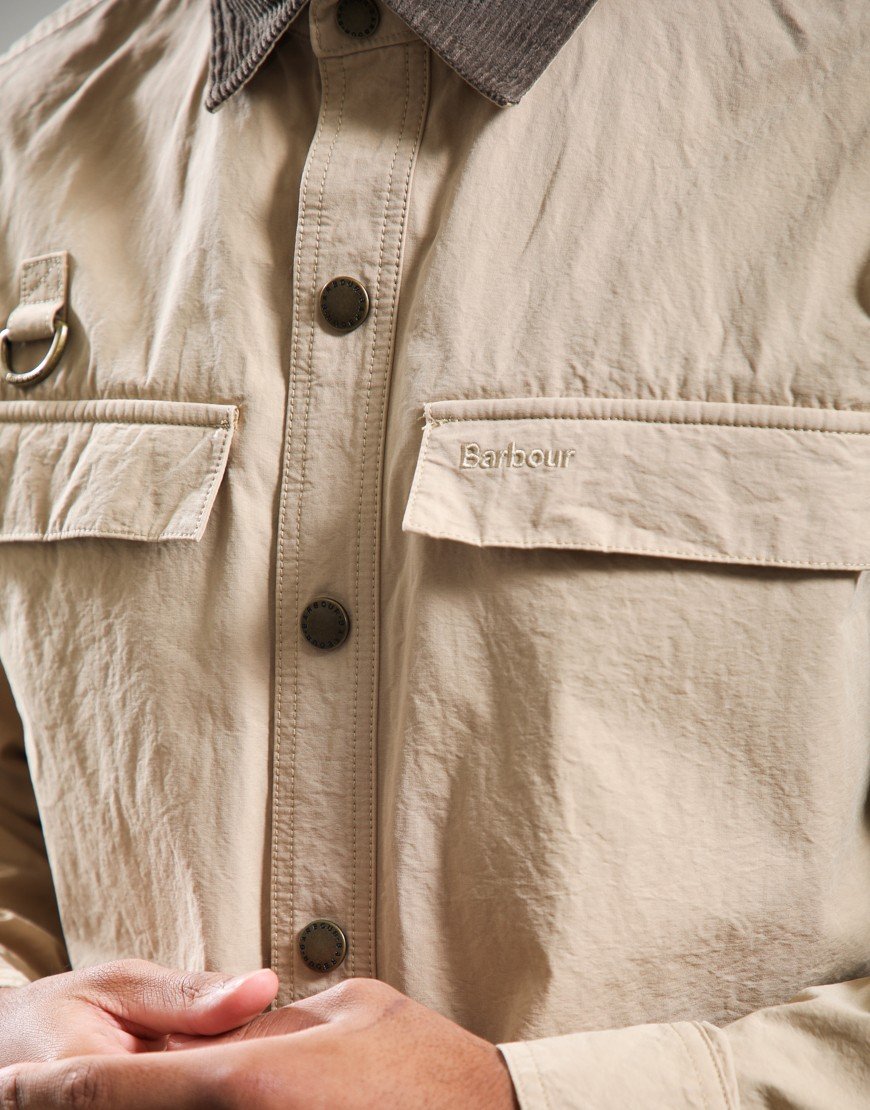 Barbour Spey Poplin Overshirt Tan