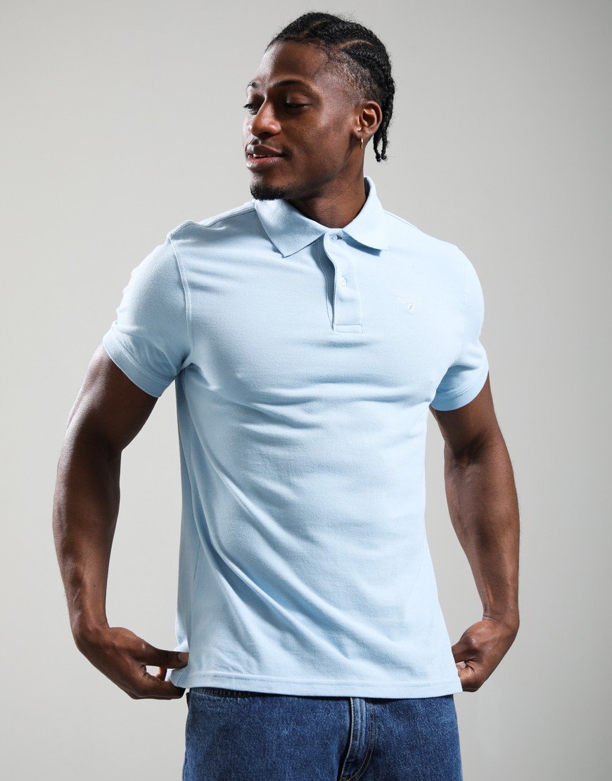 Barbour Sport Polo Shirt Sky