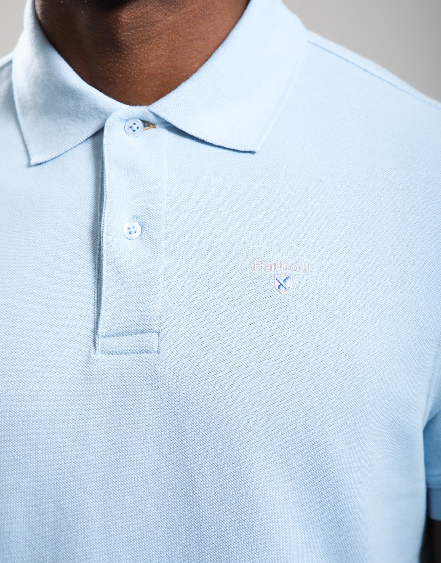 Barbour Sport Polo Shirt Sky