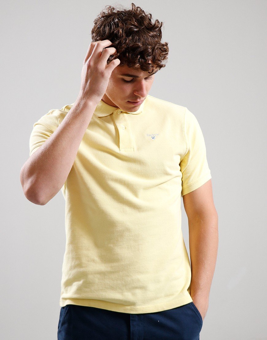 Barbour Sports Polo Shirt Heritage Yellow