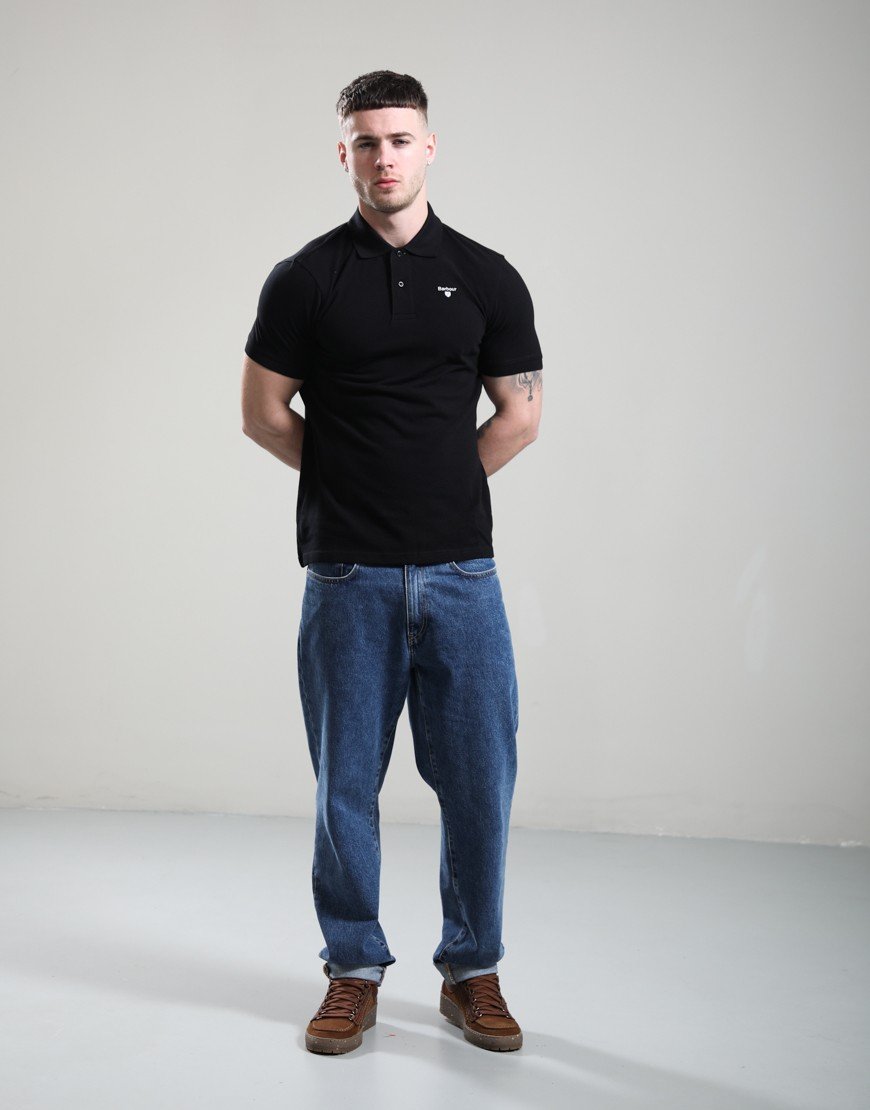 Barbour Sports Polo Shirt Black