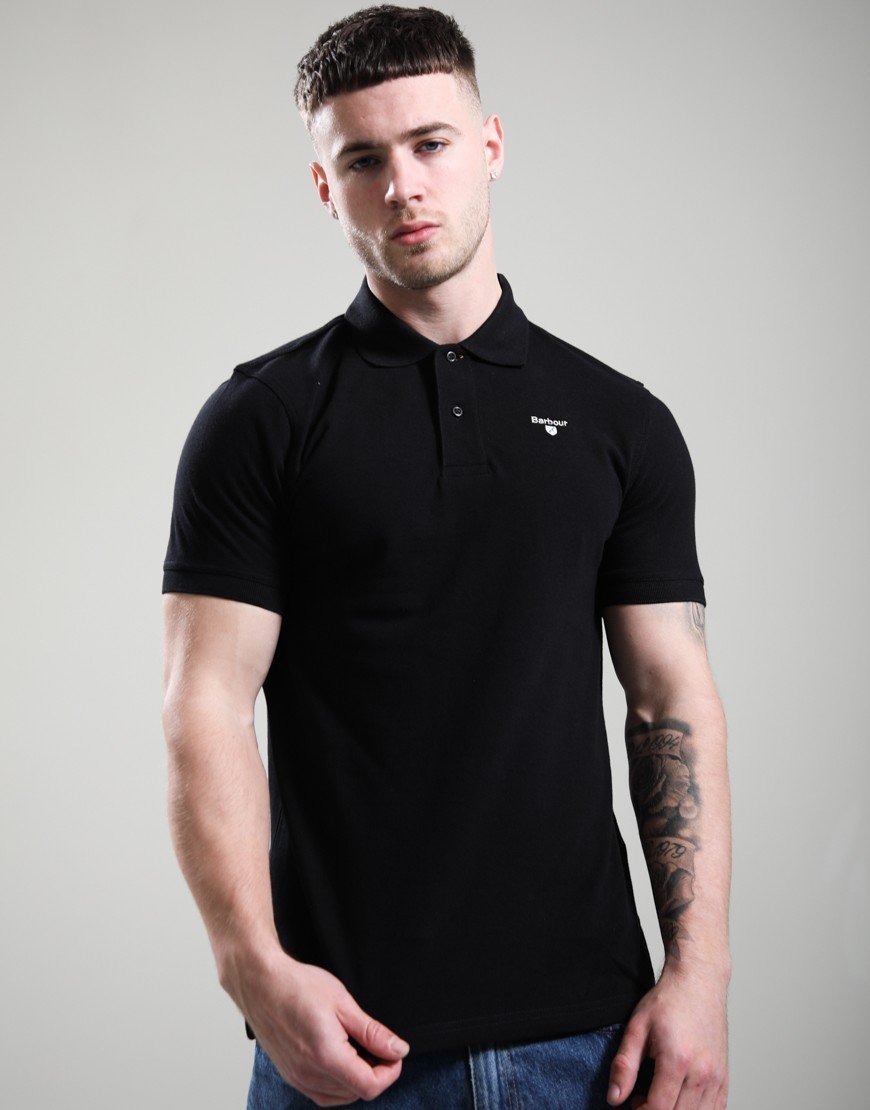 Barbour Sports Polo Shirt Black