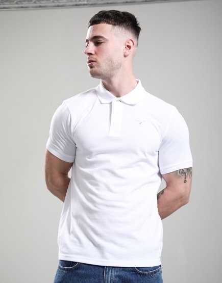Barbours Sport Polo Shirt White