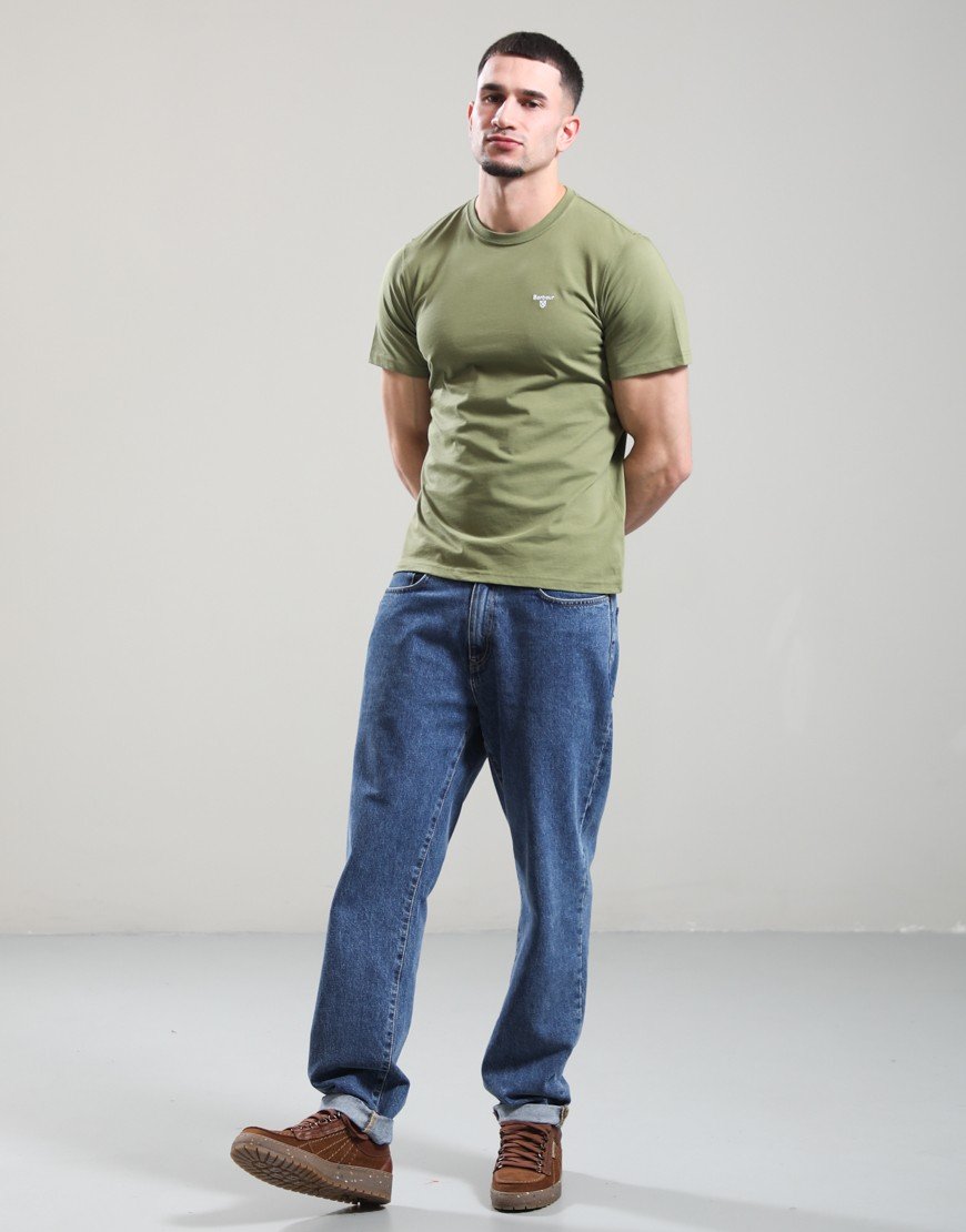 Barbour Essential Sports T-Shirt Burnt Olive