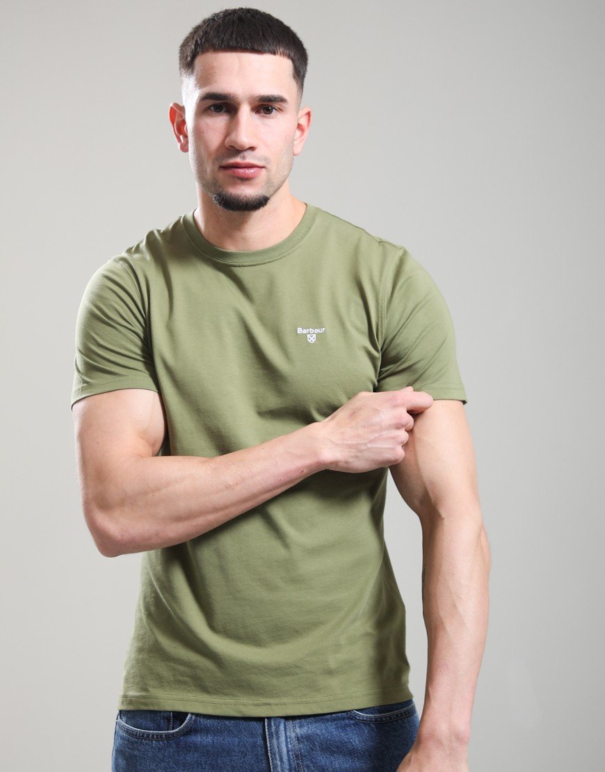 Barbour Essential Sports T-Shirt Burnt Olive