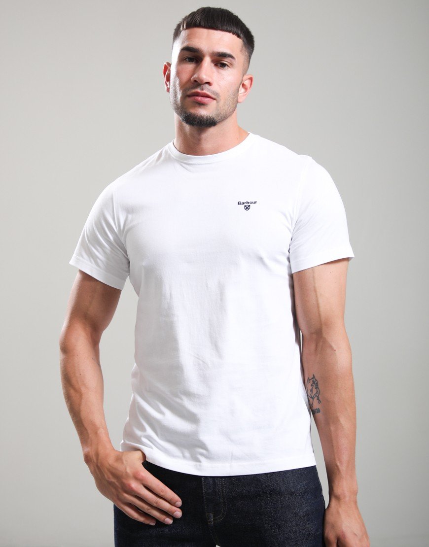 Barbour Sports T-Shirt  White