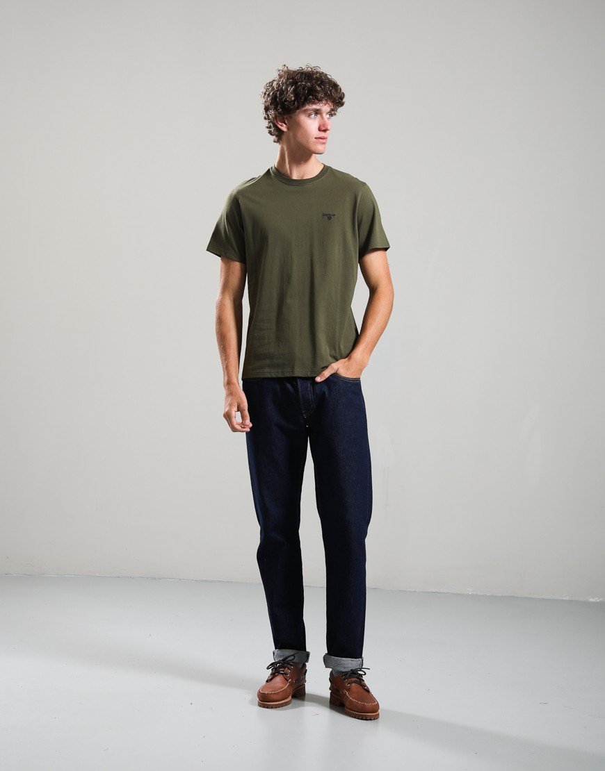 Barbour Sports T-Shirt  Mid Olive
