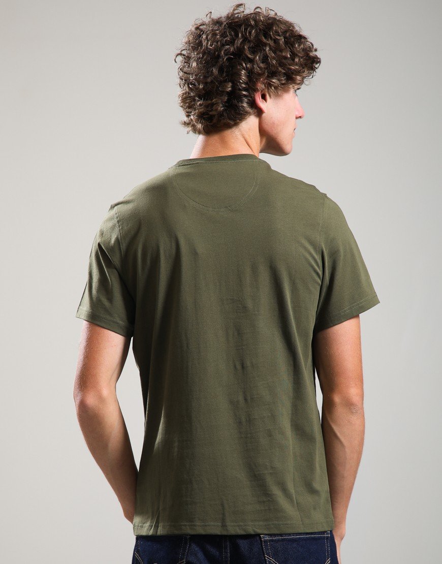 Barbour Sports T-Shirt  Mid Olive