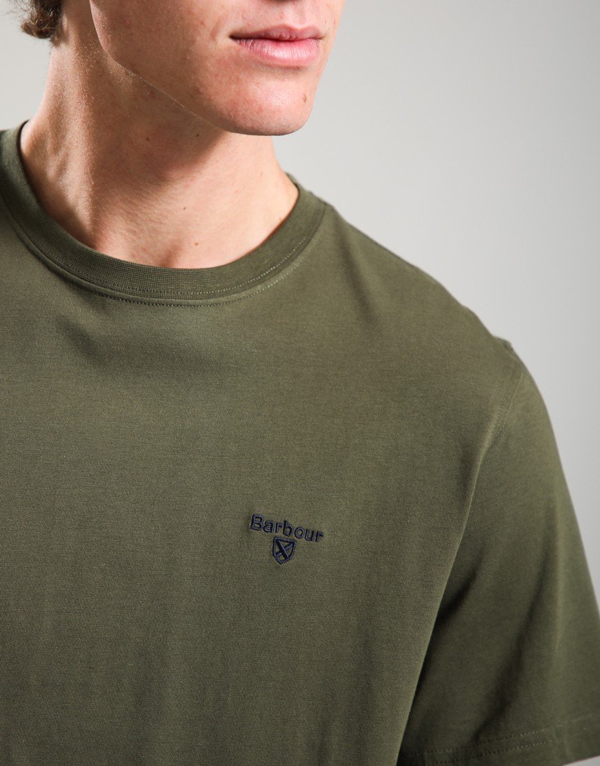 Barbour Sports T-Shirt  Mid Olive