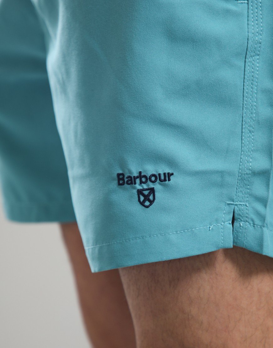 Barbour Staple Logo 5 Swim Shorts Light Teal
