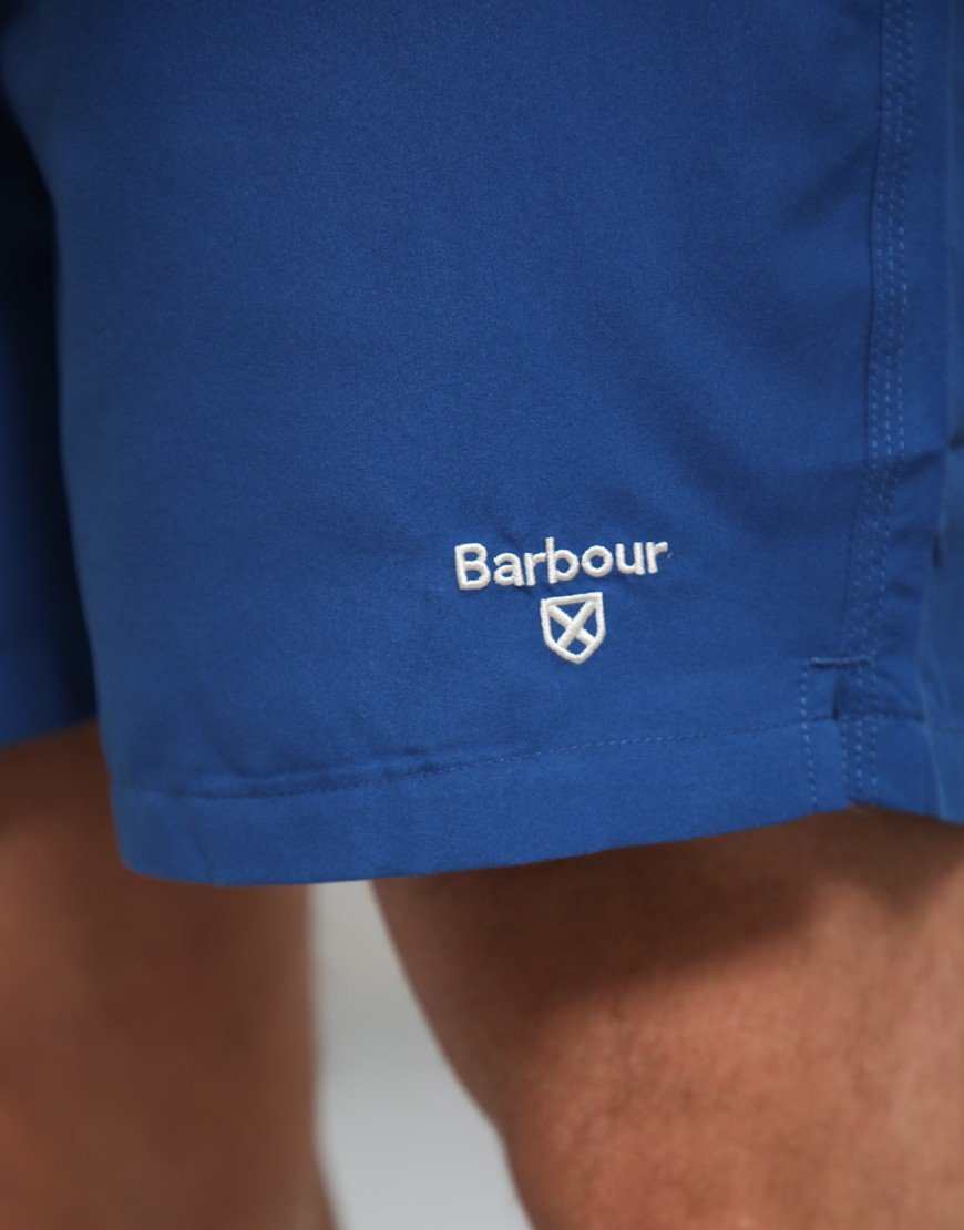 Barbour Staple Logo 5 Swim Shorts Sailboat Blue