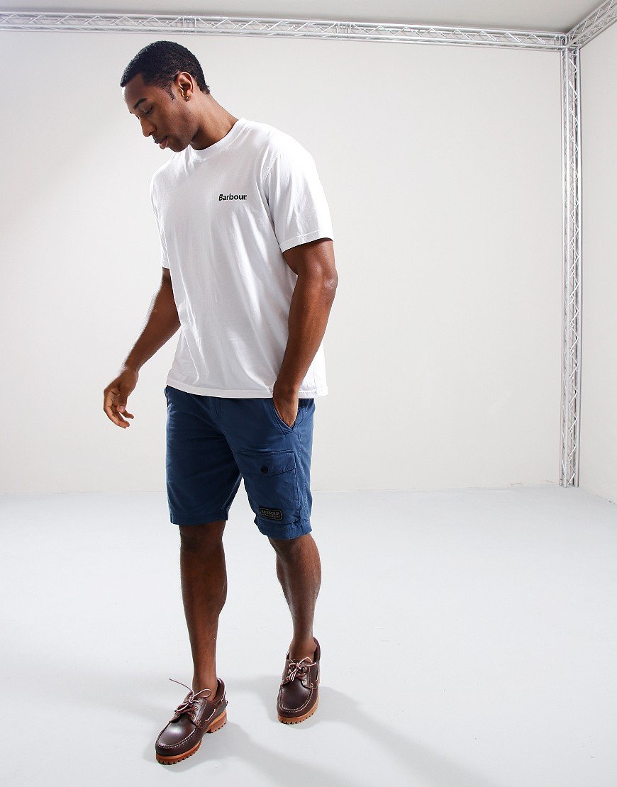 Barbour Stowell T-Shirt White - Terraces Menswear