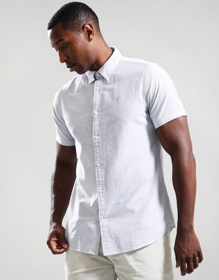Barbour Stripe Oxford Shirt Navy