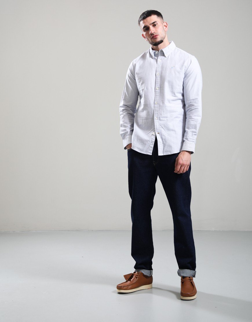 Barbour Striped Oxtown Tailored Shirt Navy
