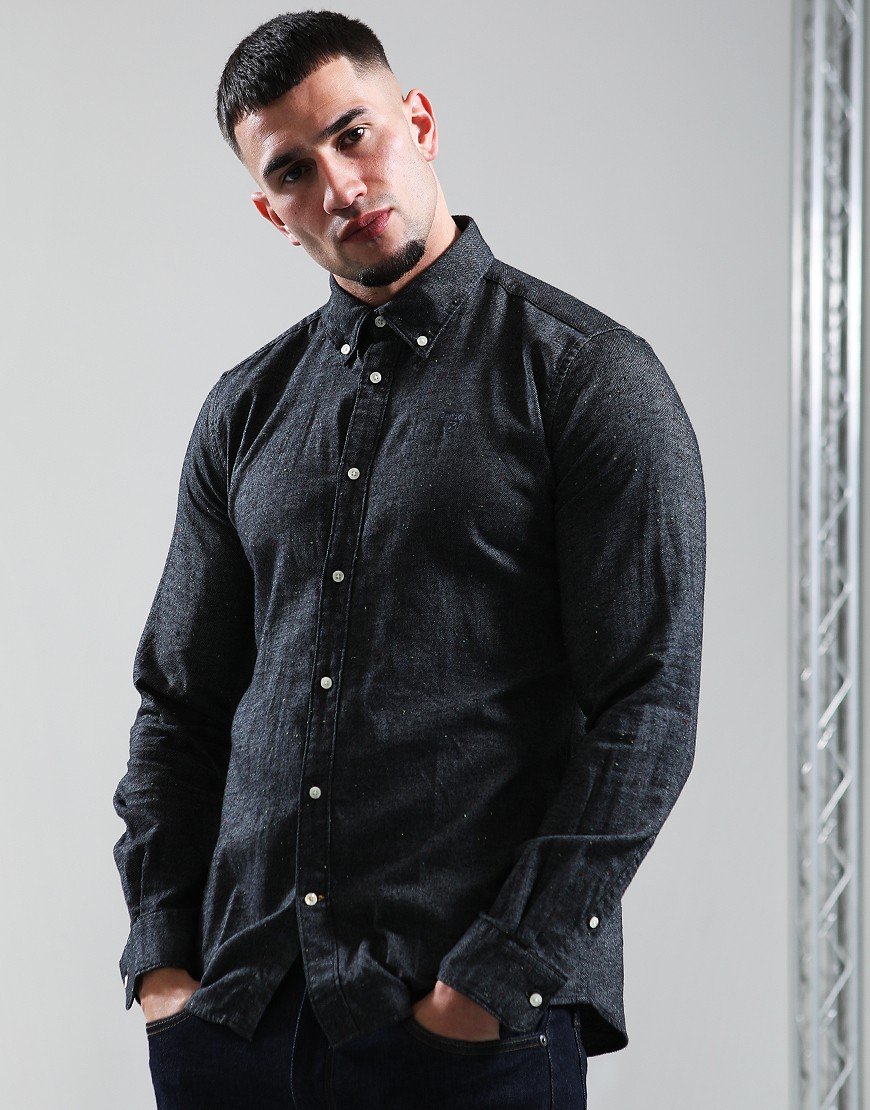 Barbour Tainsbury Tailored Fleck Shirt Grey Marl