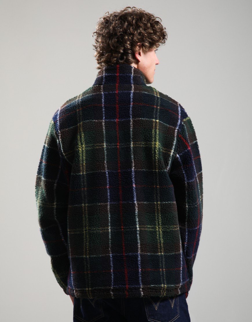 Barbour Tartan Fleece Half Zip Classic Tartan