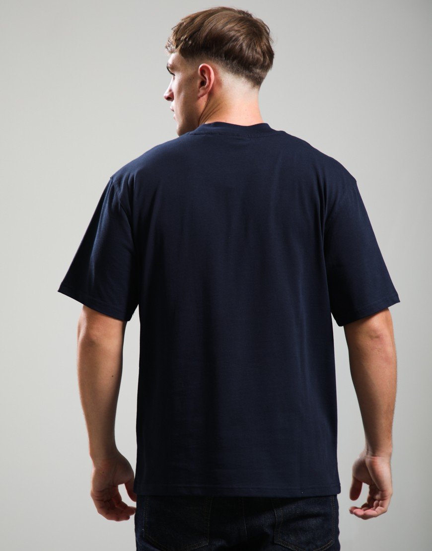 Barbour Tartan Logo Graphic T-Shirt Navy