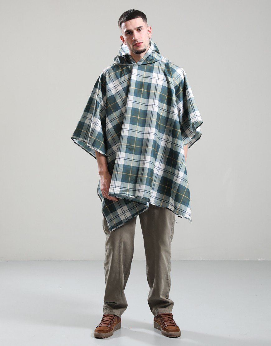 Barbour Tartan Poncho Ancient