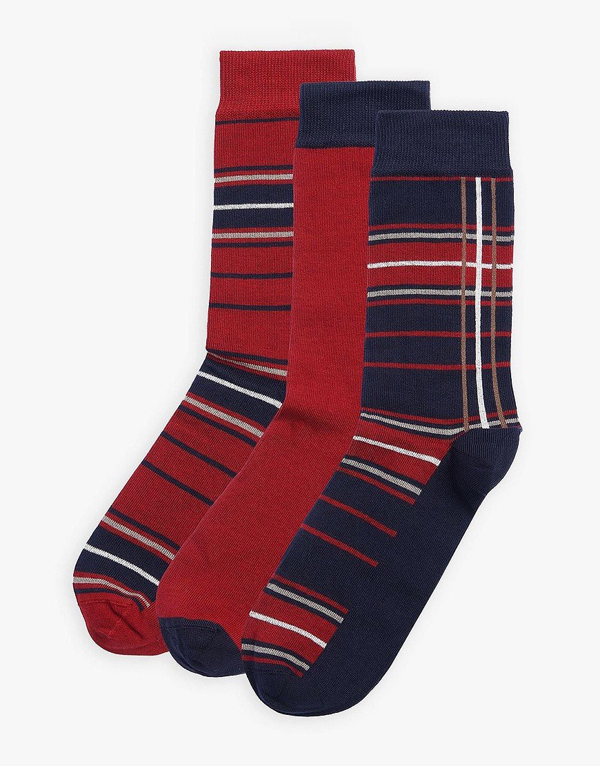 Mazeys Men's 2 Pair Pack Grey Tartan Retro Ankle Socks – Cotton Blend, Size 6-11, Check Pattern