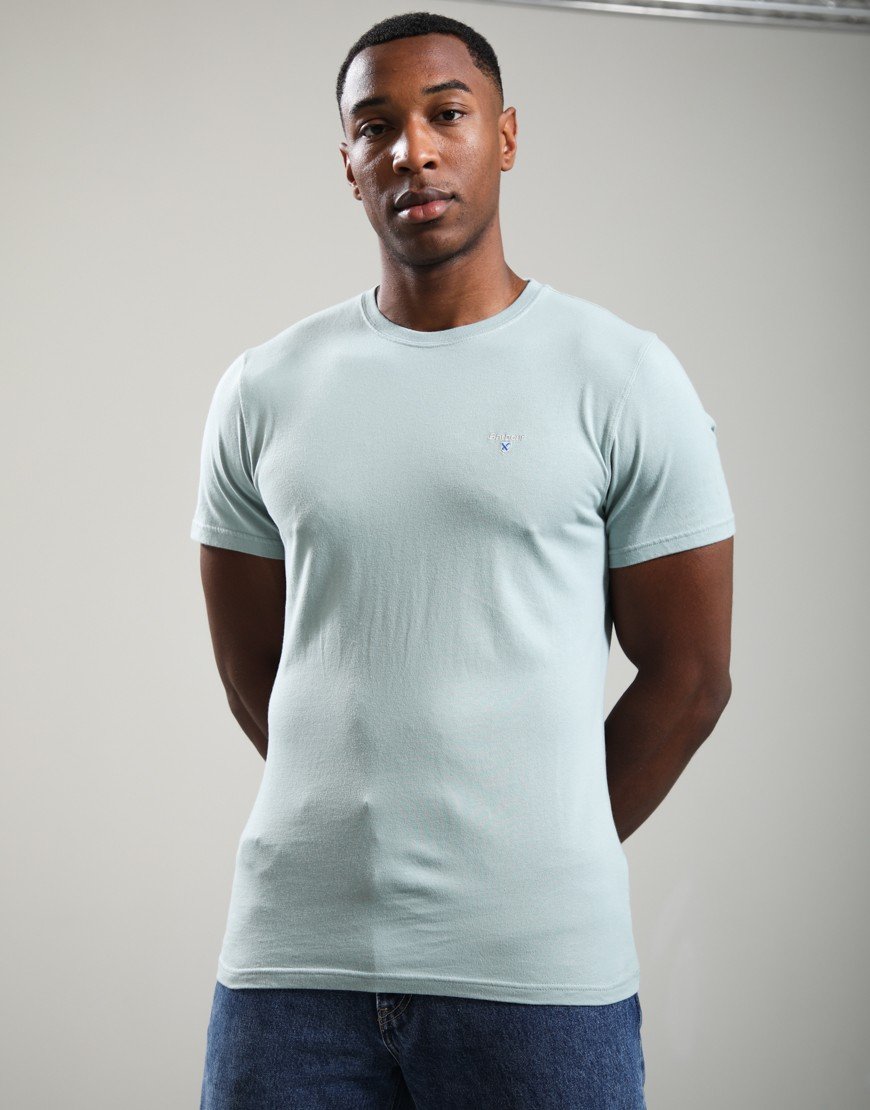 Barbour Tartan Sport T-Shirt Slate