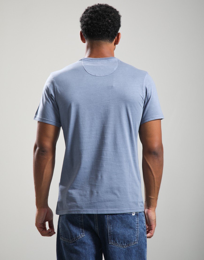 Barbour Washed Tartan T-Shirt Washed Blue