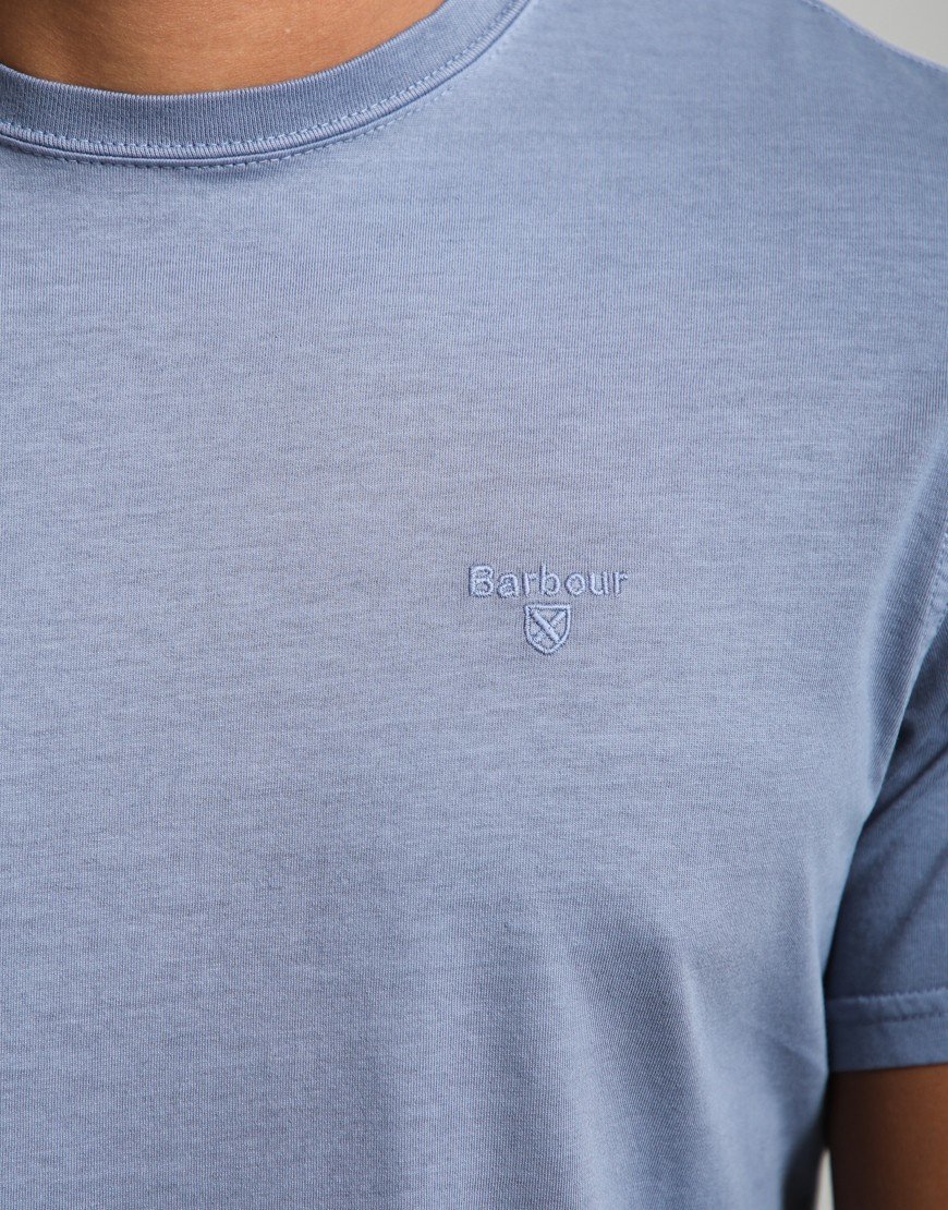 Barbour Washed Tartan T-Shirt Washed Blue