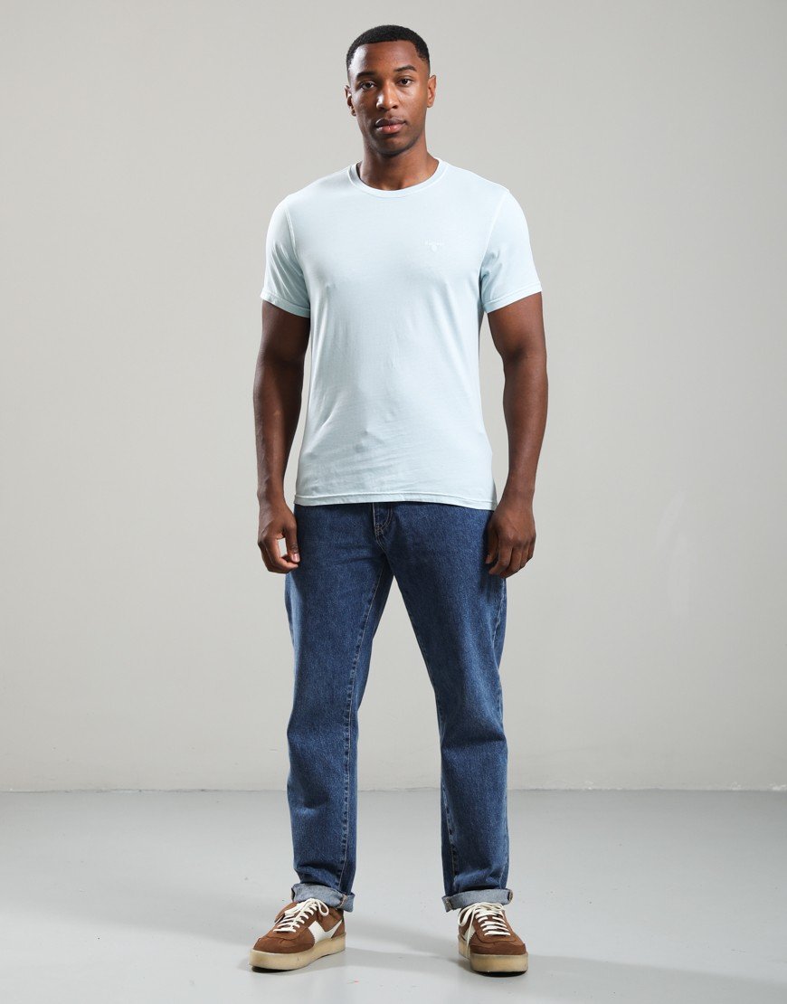 Barbour Washed Tartan T-Shirt Washed Sky