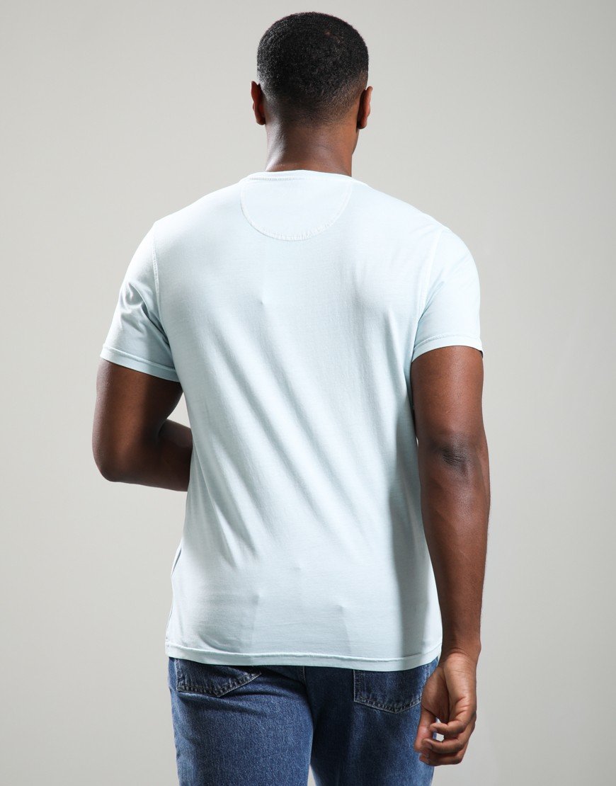 Barbour Washed Tartan T-Shirt Washed Sky