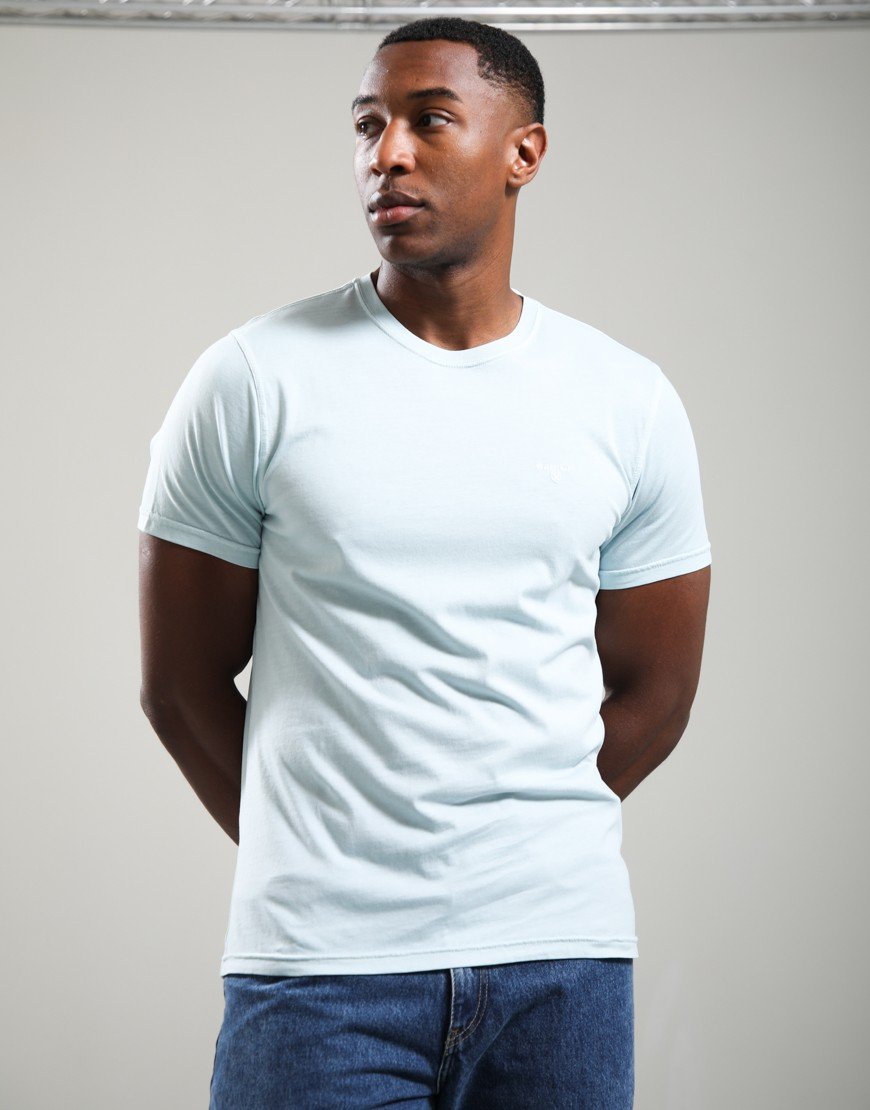 Barbour Washed Tartan T-Shirt Washed Sky
