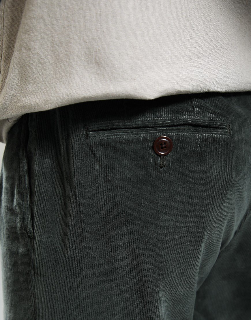 Barbour Ted Relaxed Fit Cord Trousers Sage