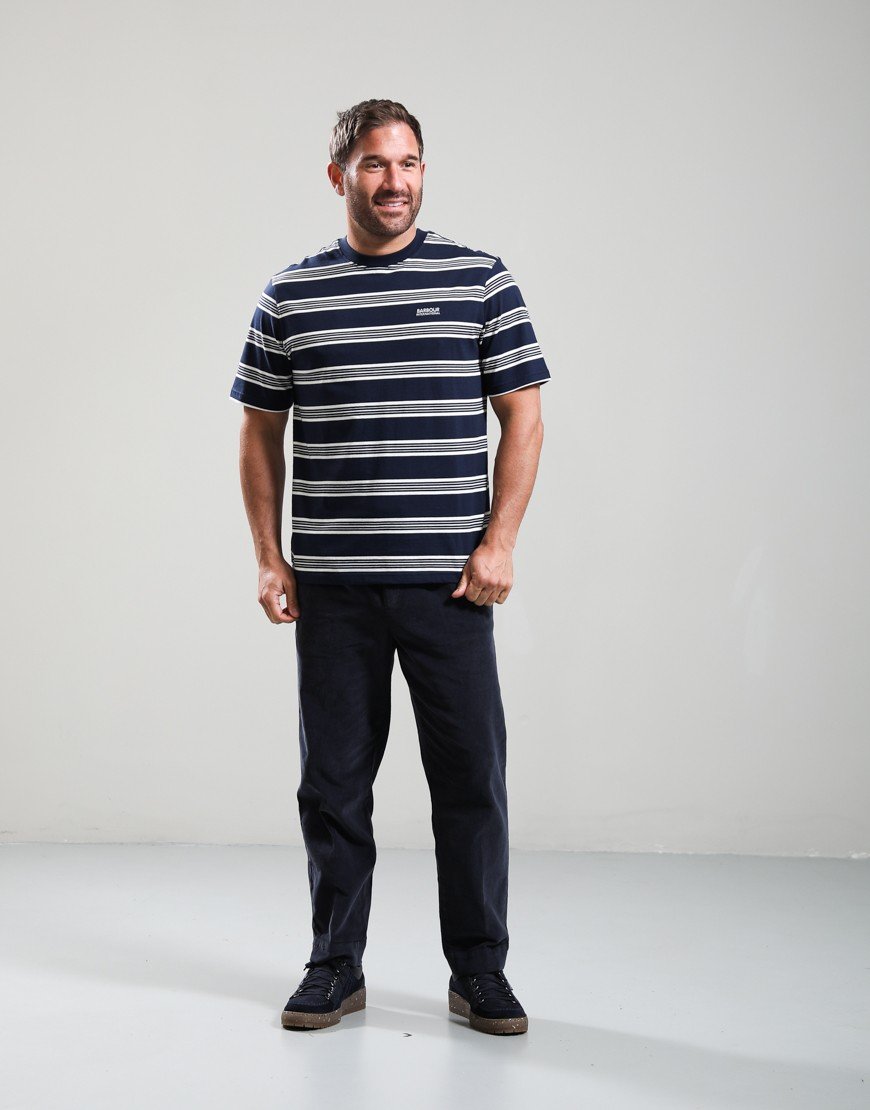 Barbour Ted Relaxed Fit Cord Trousers Navy