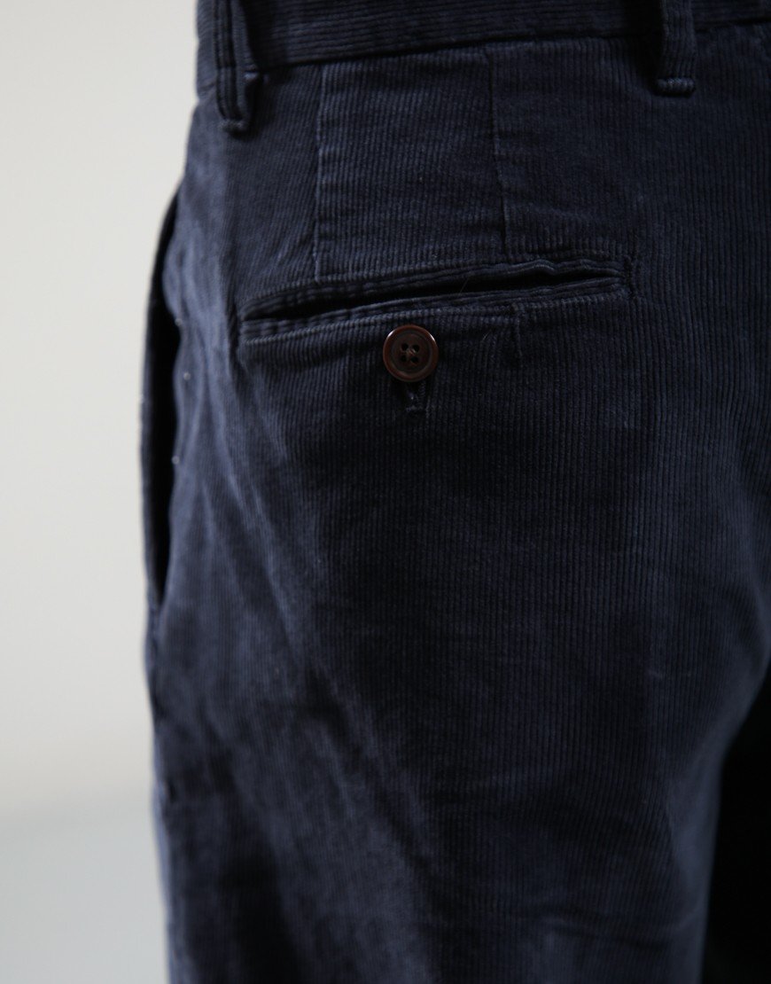 Barbour Ted Relaxed Fit Cord Trousers Navy
