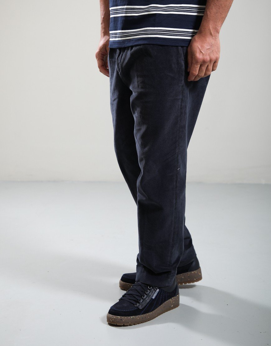 Barbour Ted Relaxed Fit Cord Trousers Navy