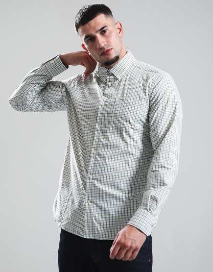 Barbour Teesdale Long Sleeve Shirt Light Olive
