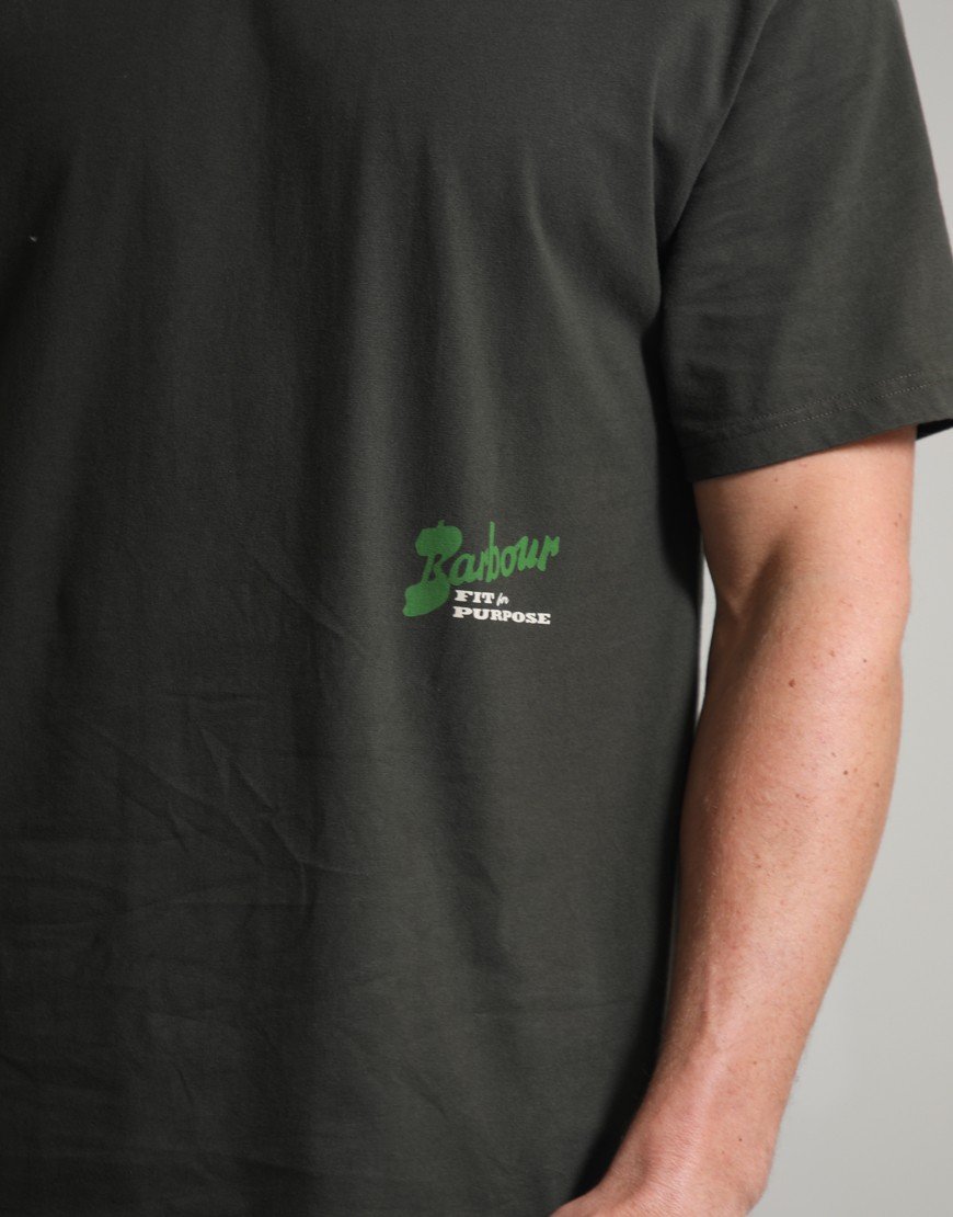 Barbour Terrain Graphic T-Shirt Archive Olive