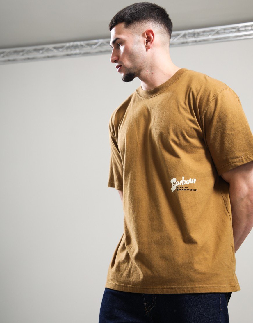 Barbour Terrain Graphic T-Shirt Breen