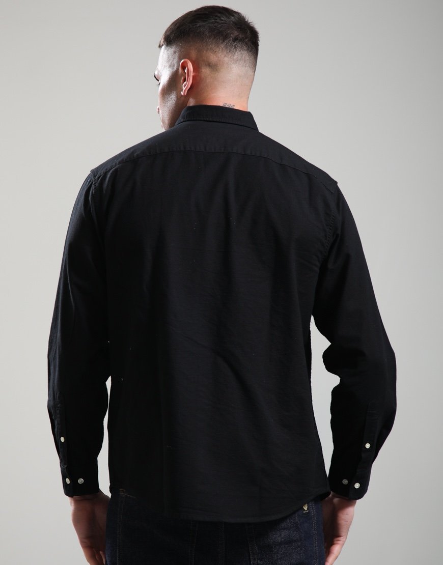 Barbour Transport OS Oxford Shirt Black